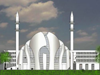 Zeichnung der geplanten Moschee in K�ln-Ehrenfeld